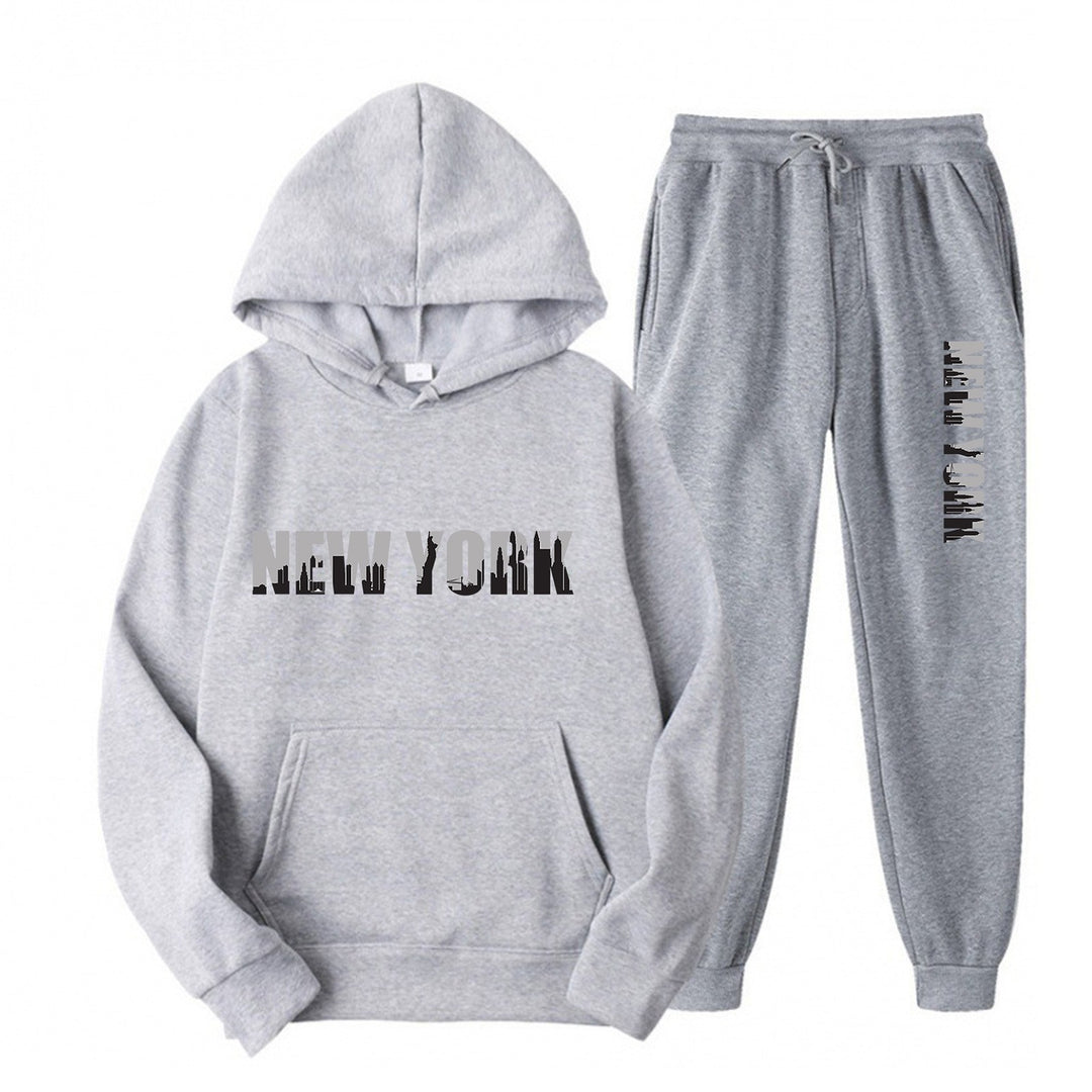 Women's sporty tracksuit with stylized New York print Lisslune