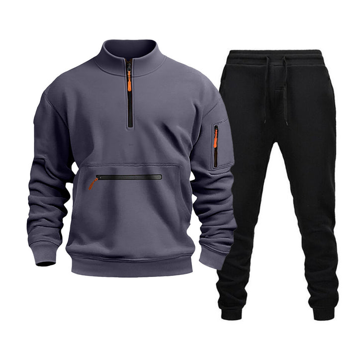 Men's Sports Sweatshirt and Jogging Pants Set Lisslune