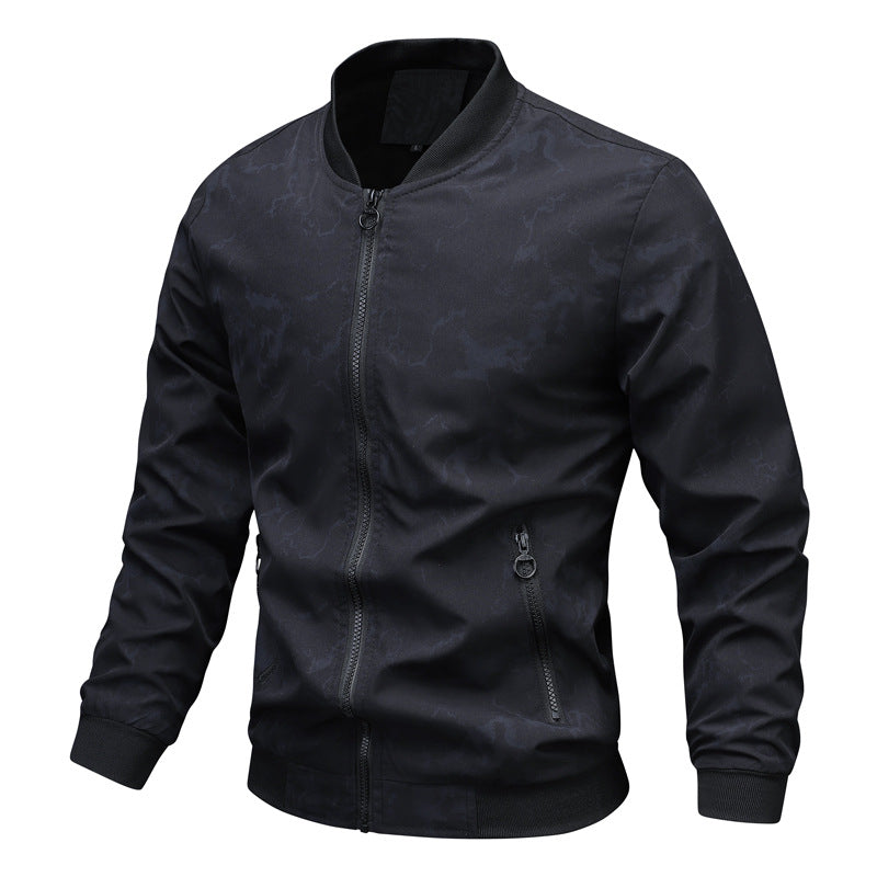 Men's sporty bomber jacket with innovative print Lisslune