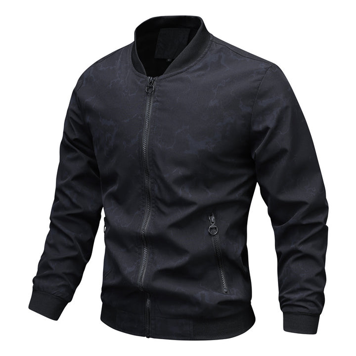 Men's sporty bomber jacket with innovative print Lisslune