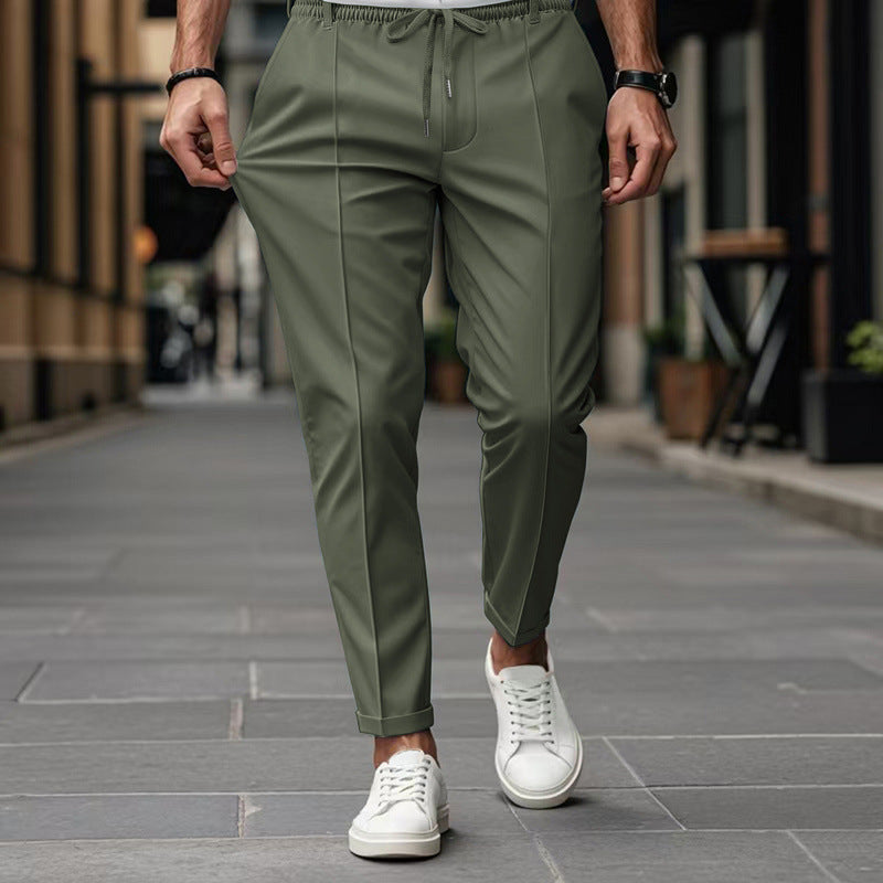 Men's stylish sports trousers with elastic waistband and practical side pockets Lisslune