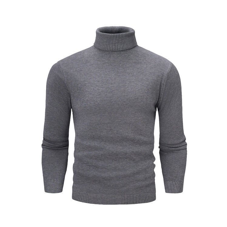 Men's elegant turtleneck sweater made of fine merino wool Lisslune