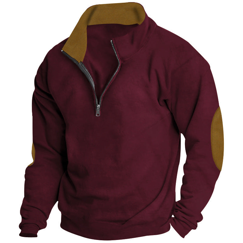 Men's sweater with high collar and zip closure Lisslune