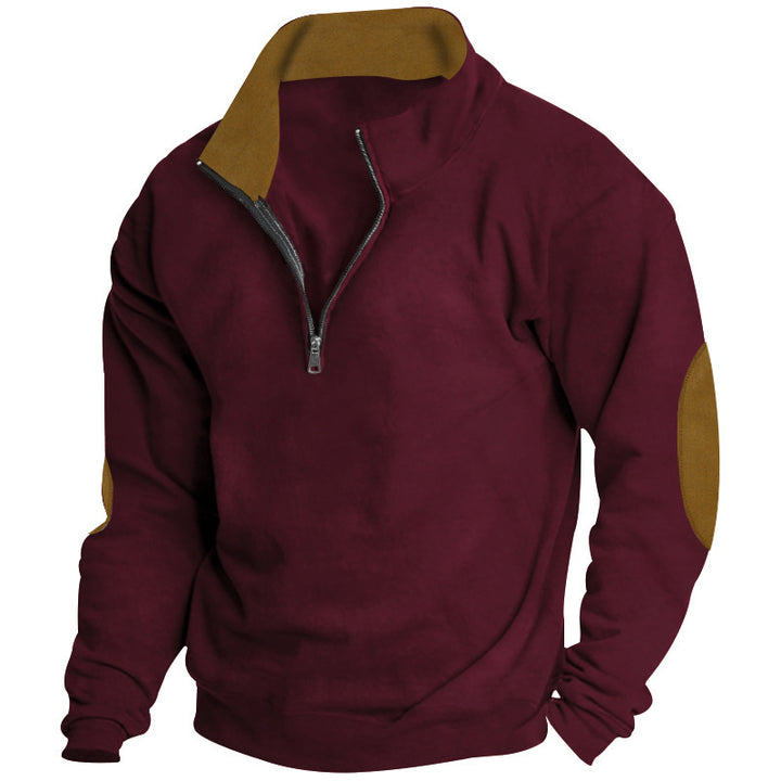 Men's sweater with high collar and zip closure Lisslune