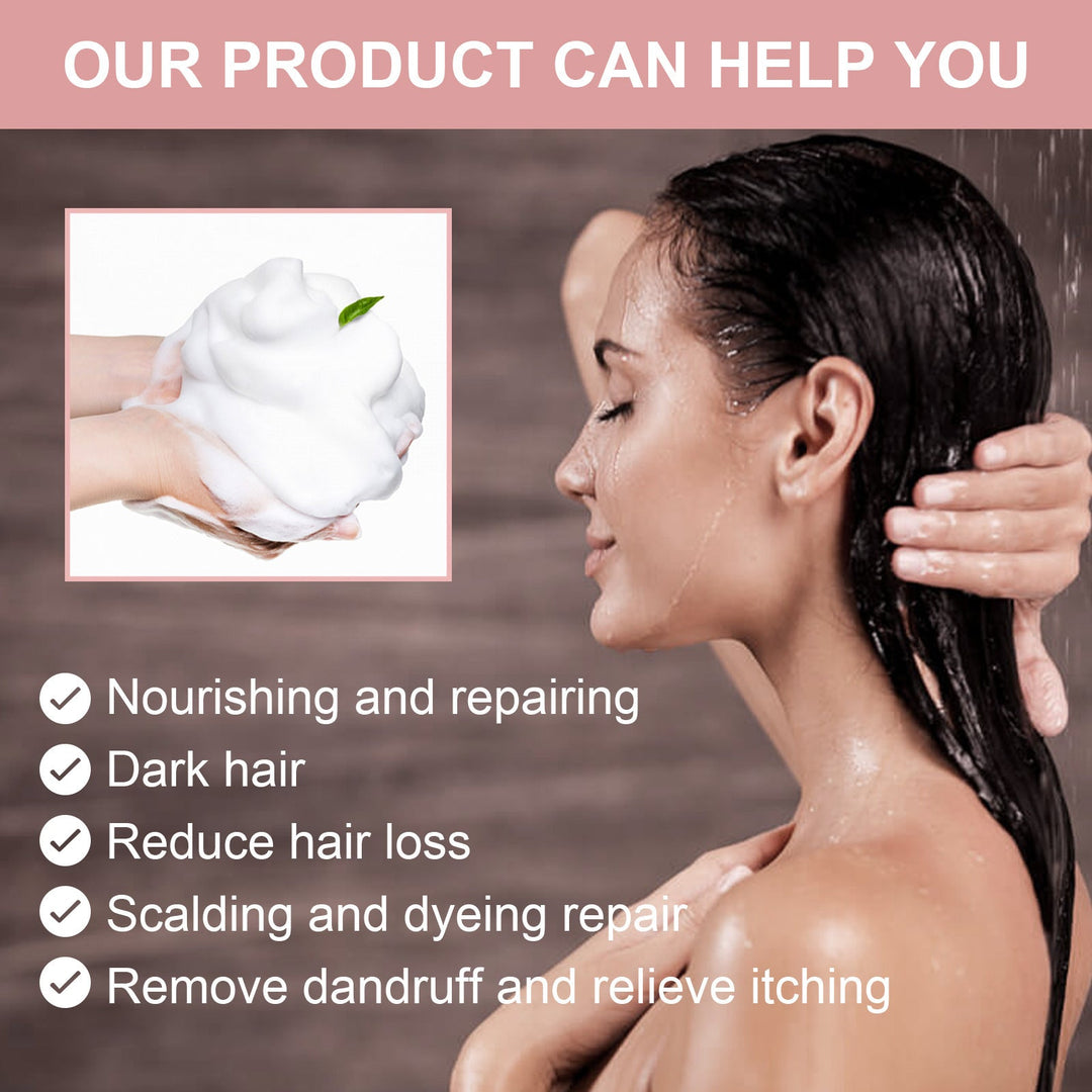 Lisslune | Natural Herbal Shampoo Soap Set 5 Pieces - Controls Oil, Reduces Dandruff, Strengthens Roots, Family Value Pack