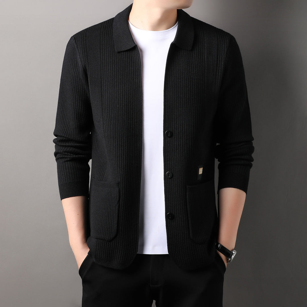 Men's fashionable cardigan with practical pockets Lisslune