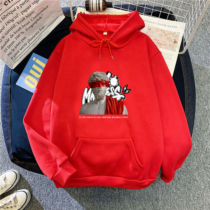 Women’s hoodie with modern graphic print and inspiring lettering Lisslune