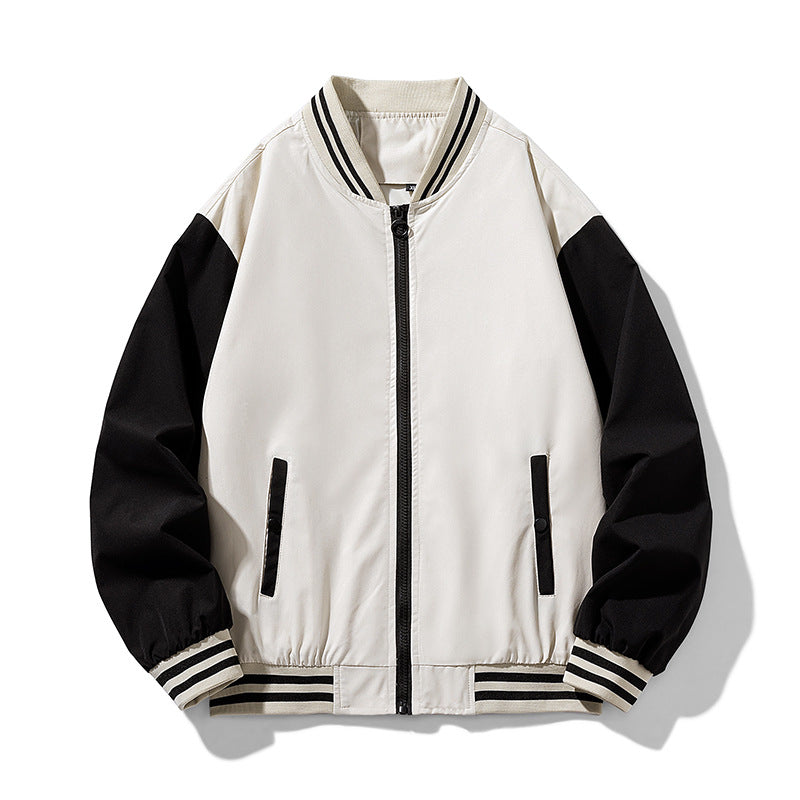 Men's college jacket with modern color contrasts Lisslune
