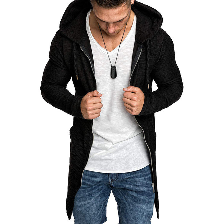 Men's Fashion Long Sleeve Jacket with Asymmetrical Zipper Lisslune