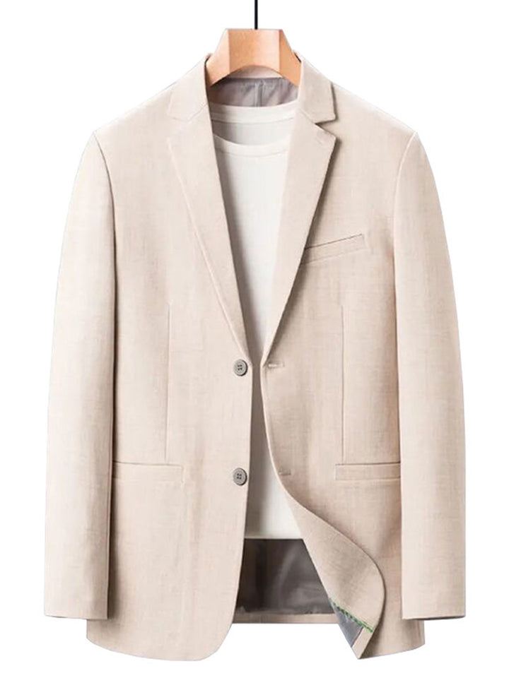 Men's fashionable and lightly padded blazer with a slim fit and classic pockets Lisslune