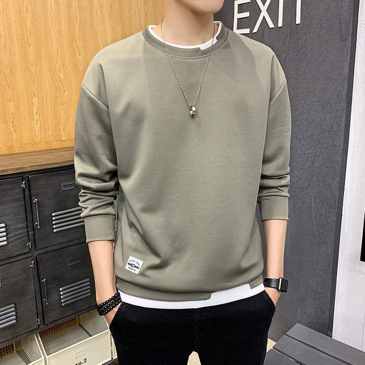 Men's casual sweatshirt with contrasting hem Lisslune