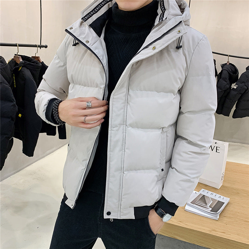 Men's insulated quilted jacket with practical hood Lisslune