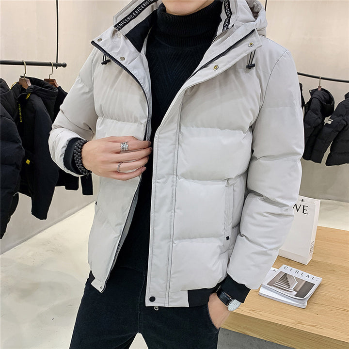 Men's insulated quilted jacket with practical hood Lisslune