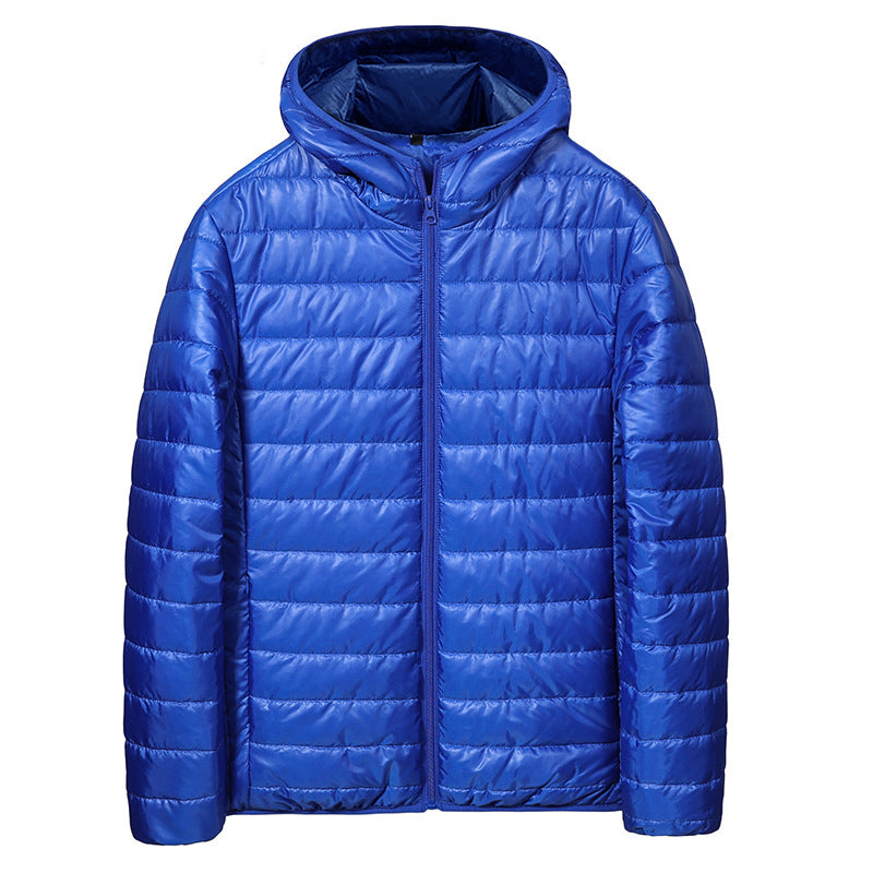 Men's lightweight quilted jacket with hood and water-repellent coating Lisslune