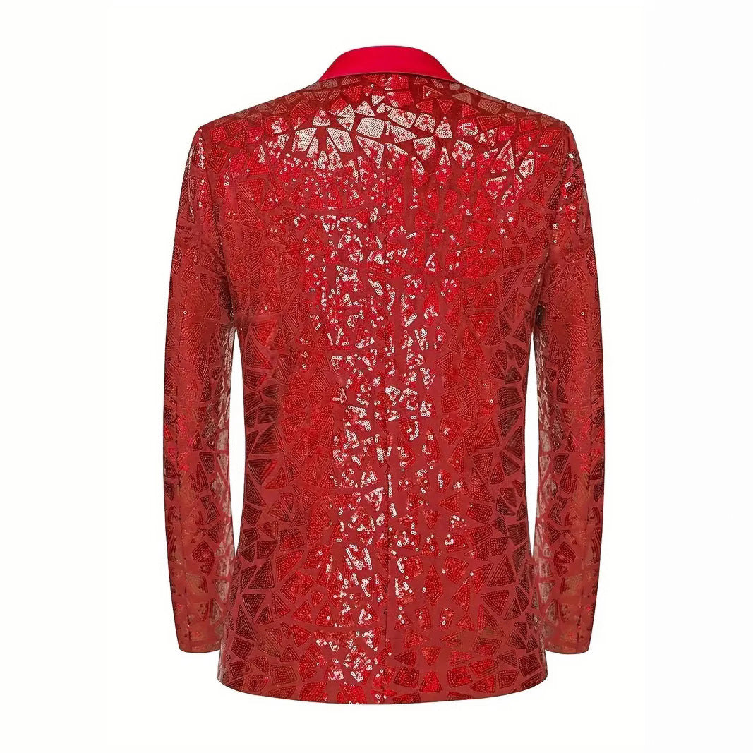 Men's glamorous sequin blazer Lisslune