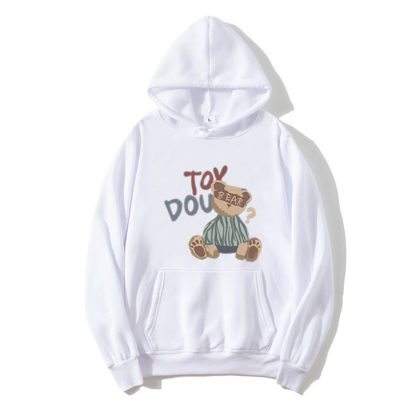 Womens hoodie with playful bear motif Lisslune