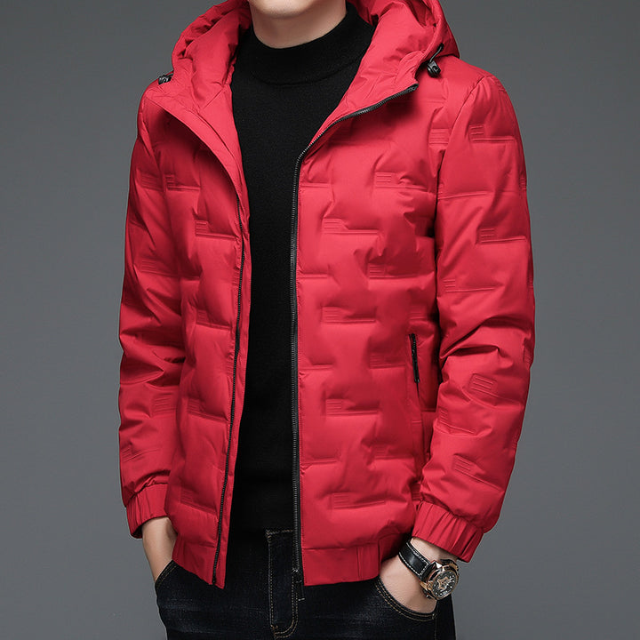 Men's insulated padded jacket with hood Lisslune