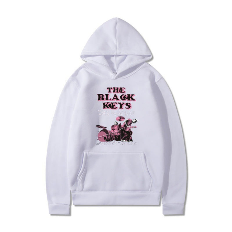Women's hoodie with creative rock band design and comfortable fit Lisslune