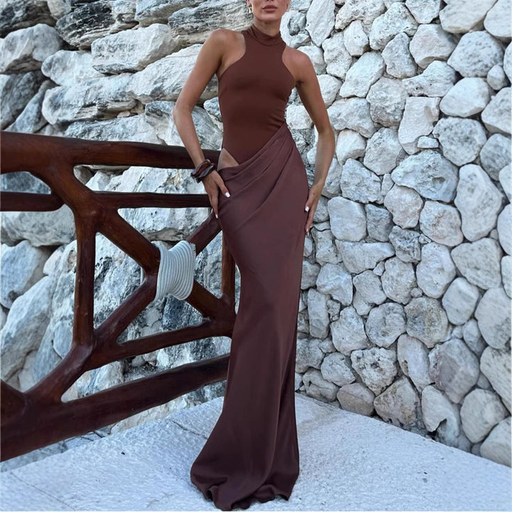 Ladies' maxi dress with fashionable cut Lisslune