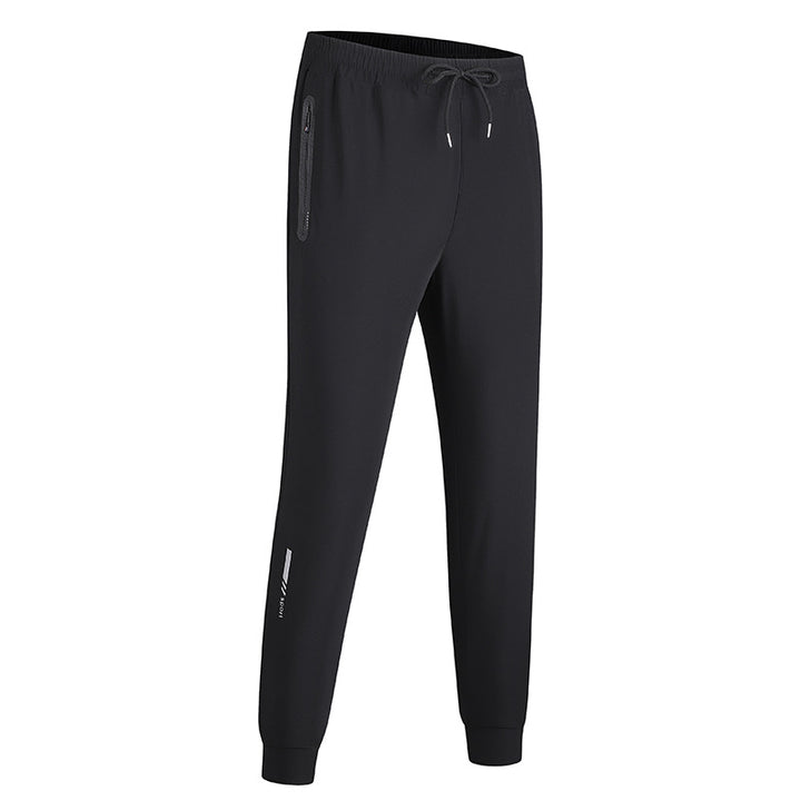 Men's Sporty Jogging Pants with Practical Zipper Pockets and Adjustable Waist Lisslune