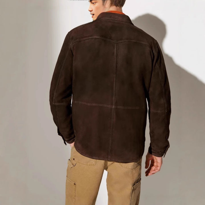 Men's suede jacket in a modern cut with practical pockets Lisslune