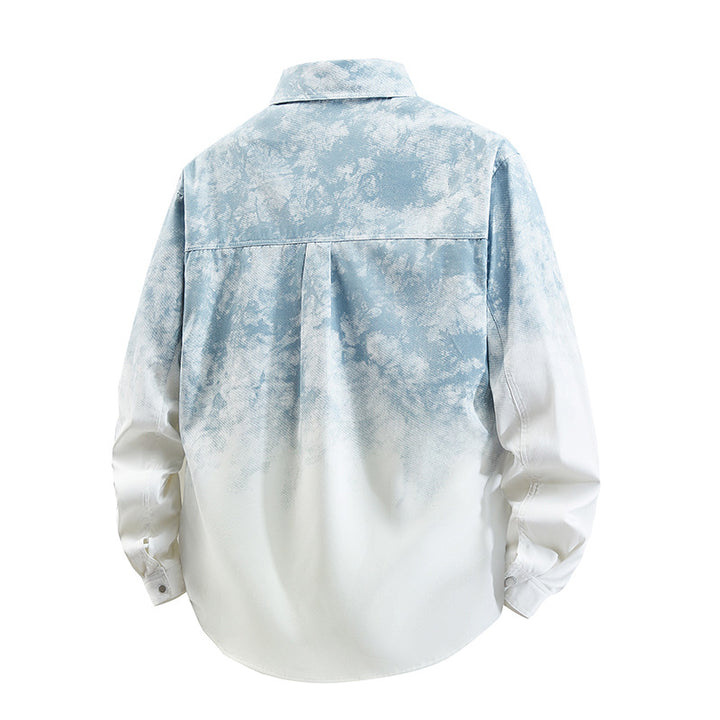 Men's Stylish Overshirt with Casual Gradient Lisslune