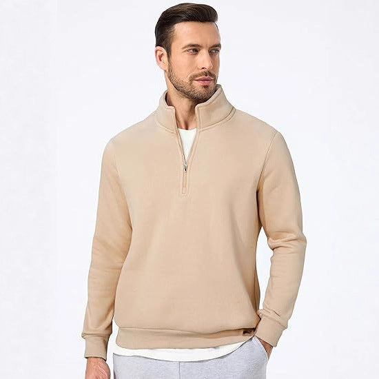 Men's sweatshirt with half zipper and modern cut Lisslune