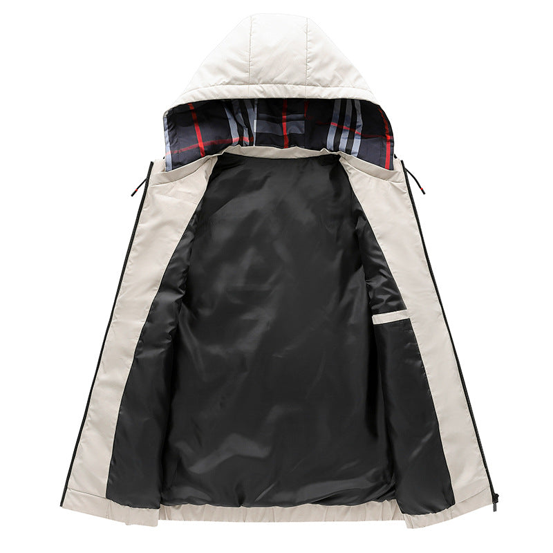 Men's quilted vest with hood and breathable properties Lisslune