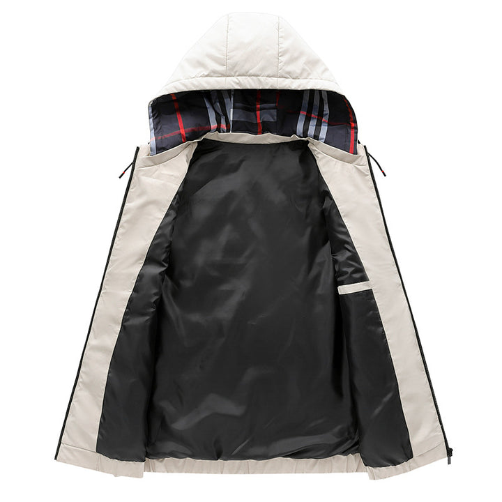 Men's quilted vest with hood and breathable properties Lisslune