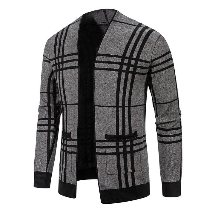 Men's fashionable plaid crinkle Lisslune