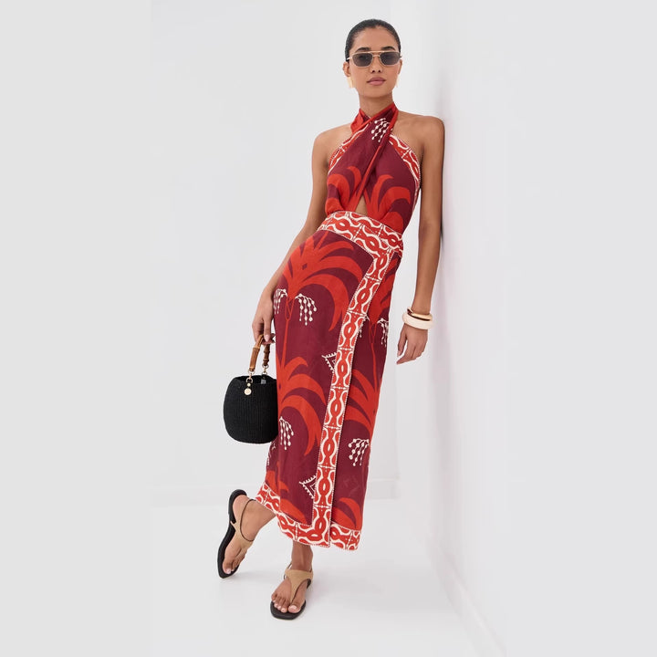 Women's maxi dress with exclusive Boho design Lune London