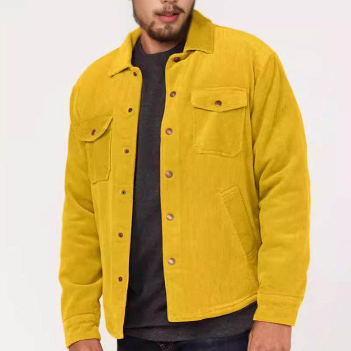 Men's cord jacket with practical chest pockets and soft inner lining Lisslune
