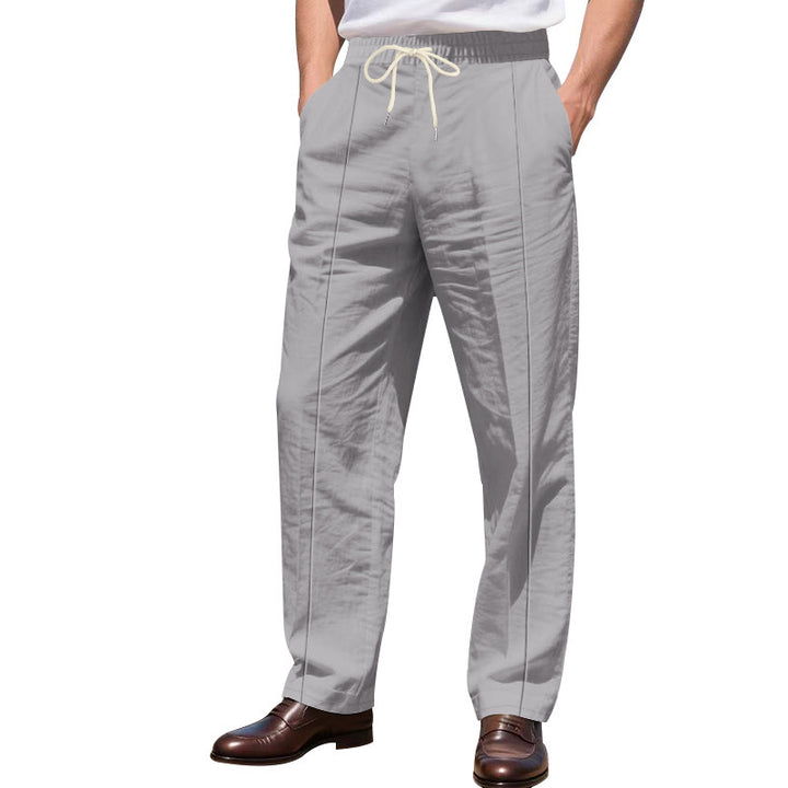 Men's elegant leisure pants with adjustable waistband Lisslune