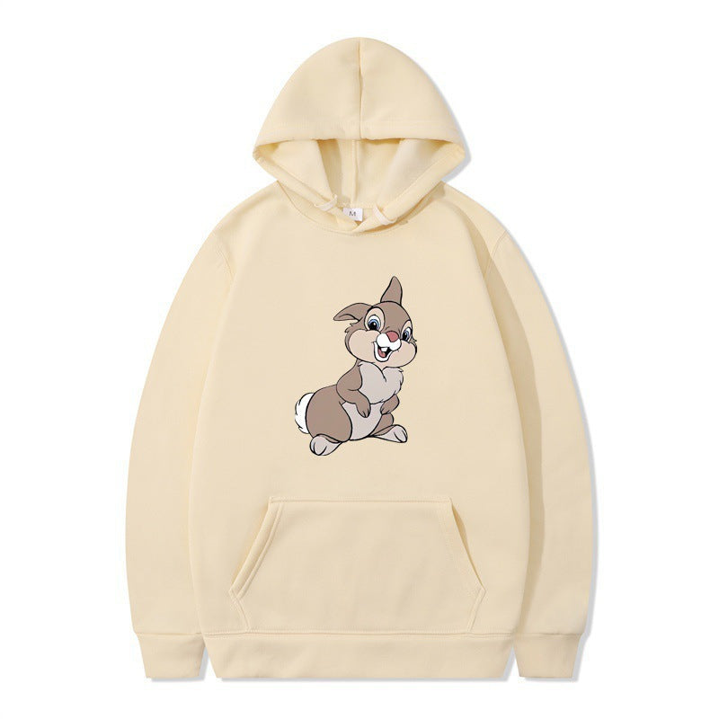 Women's hooded sweatshirt with cute rabbit design and comfortable kangaroo pockets Lisslune