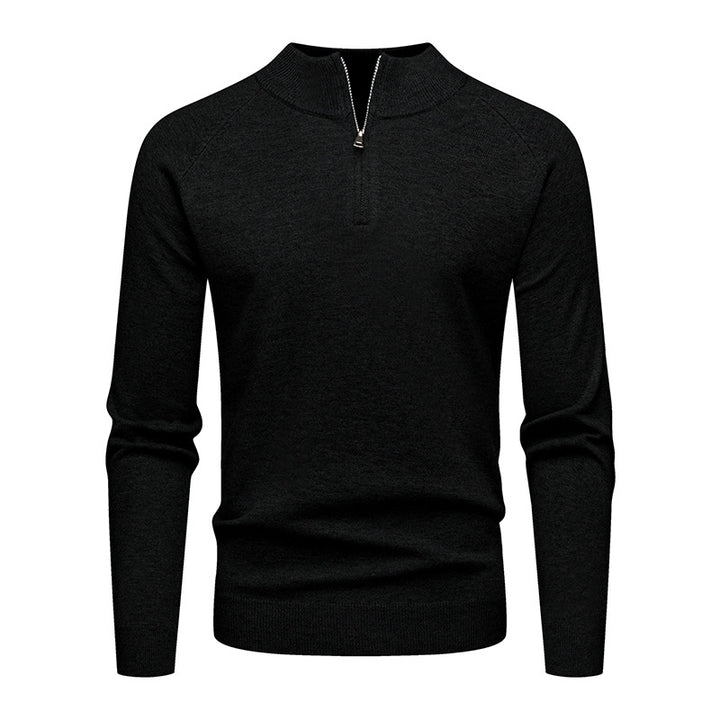 Men's stylish sweater with short zip Lisslune
