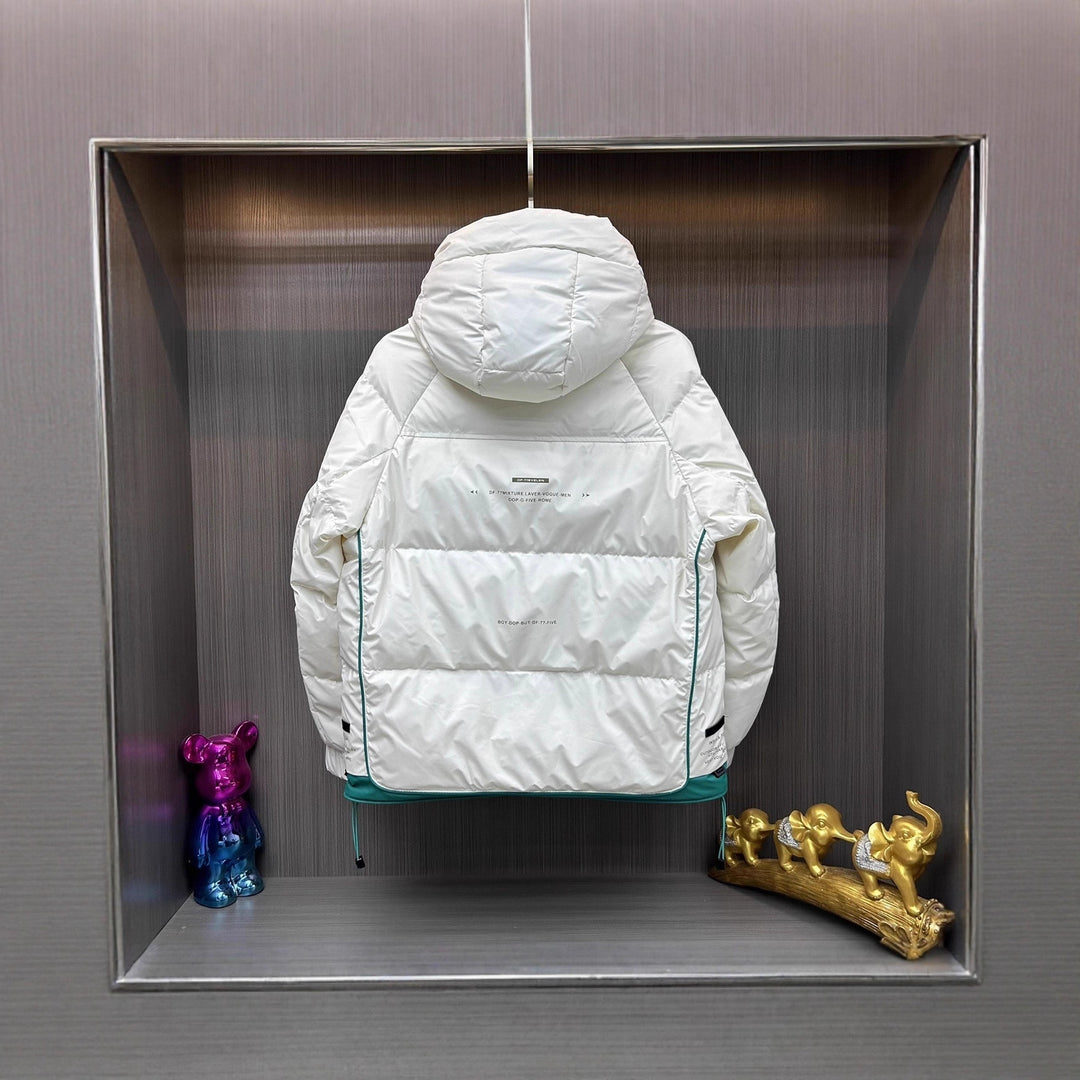 Men's Fashionable Quilted Outdoor Jacket with Insulating Hood Lisslune