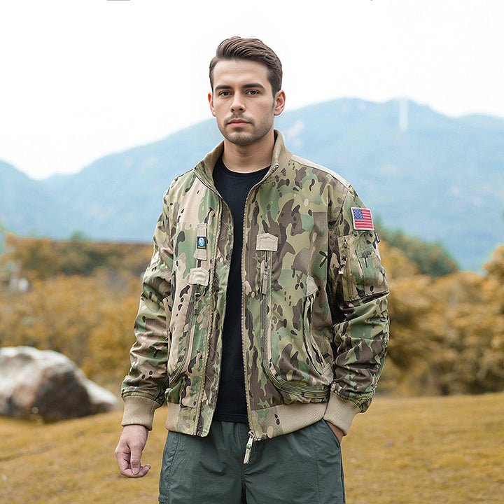 Men's fashionable bomber jacket with insulating inner lining and practical pockets Lisslune