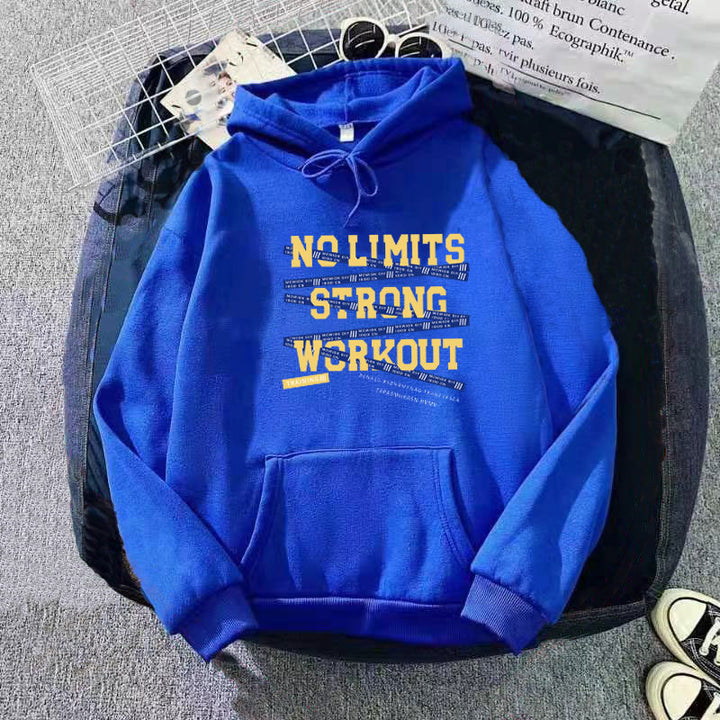 Women's Sporty Hoodie with Motivational Training Print Lisslune
