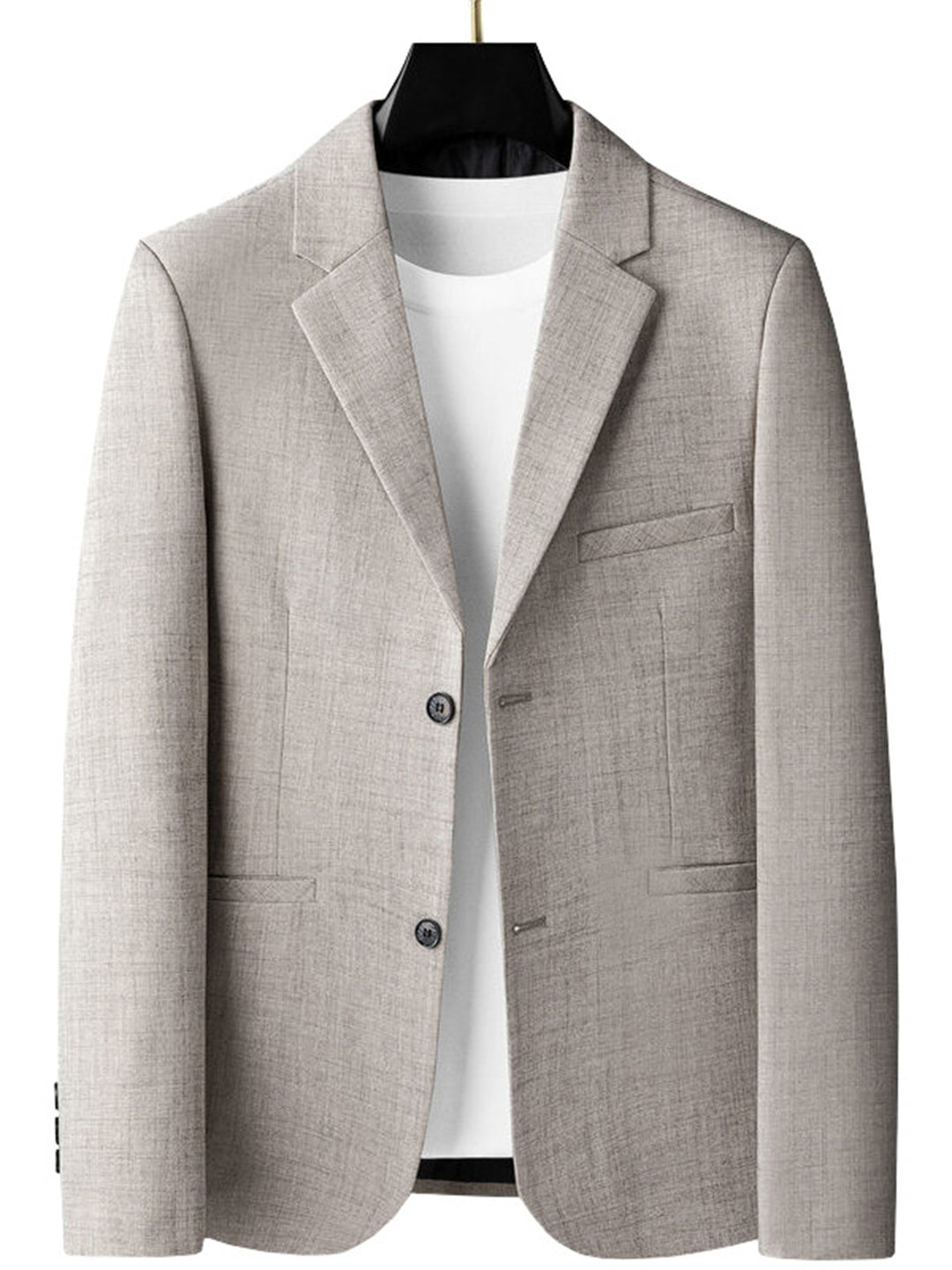 Men's fashionable and lightly padded blazer with a slim fit and classic pockets Lisslune