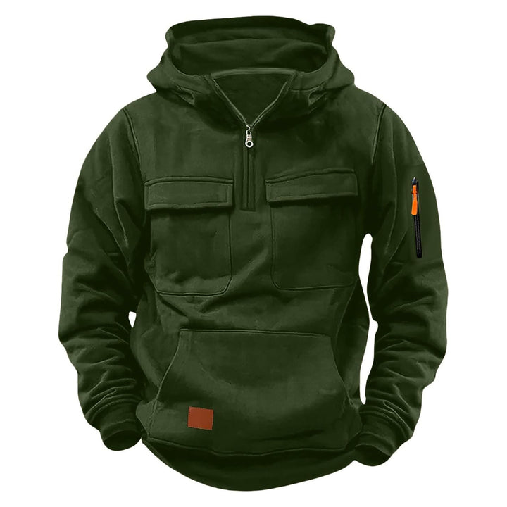 Men's functional hooded jacket with zipper and practical pockets Lisslune