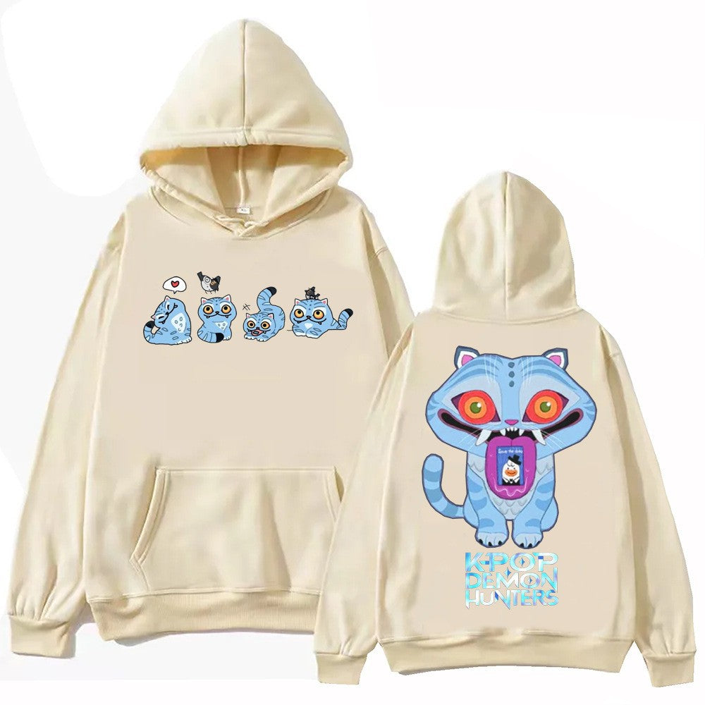 Women's hoodie with artistic animal motif and comfortable fit Lisslune