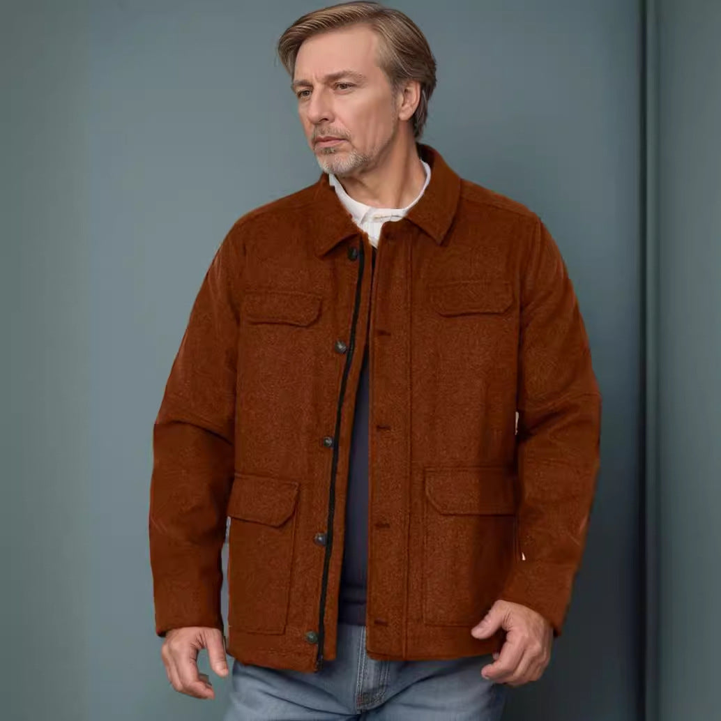 Men's fashionable jacket with practical pockets Lisslune