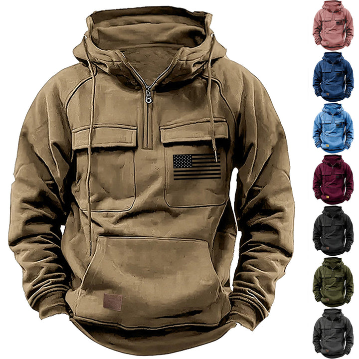Men's practical hoodies with numerous pockets Lisslune