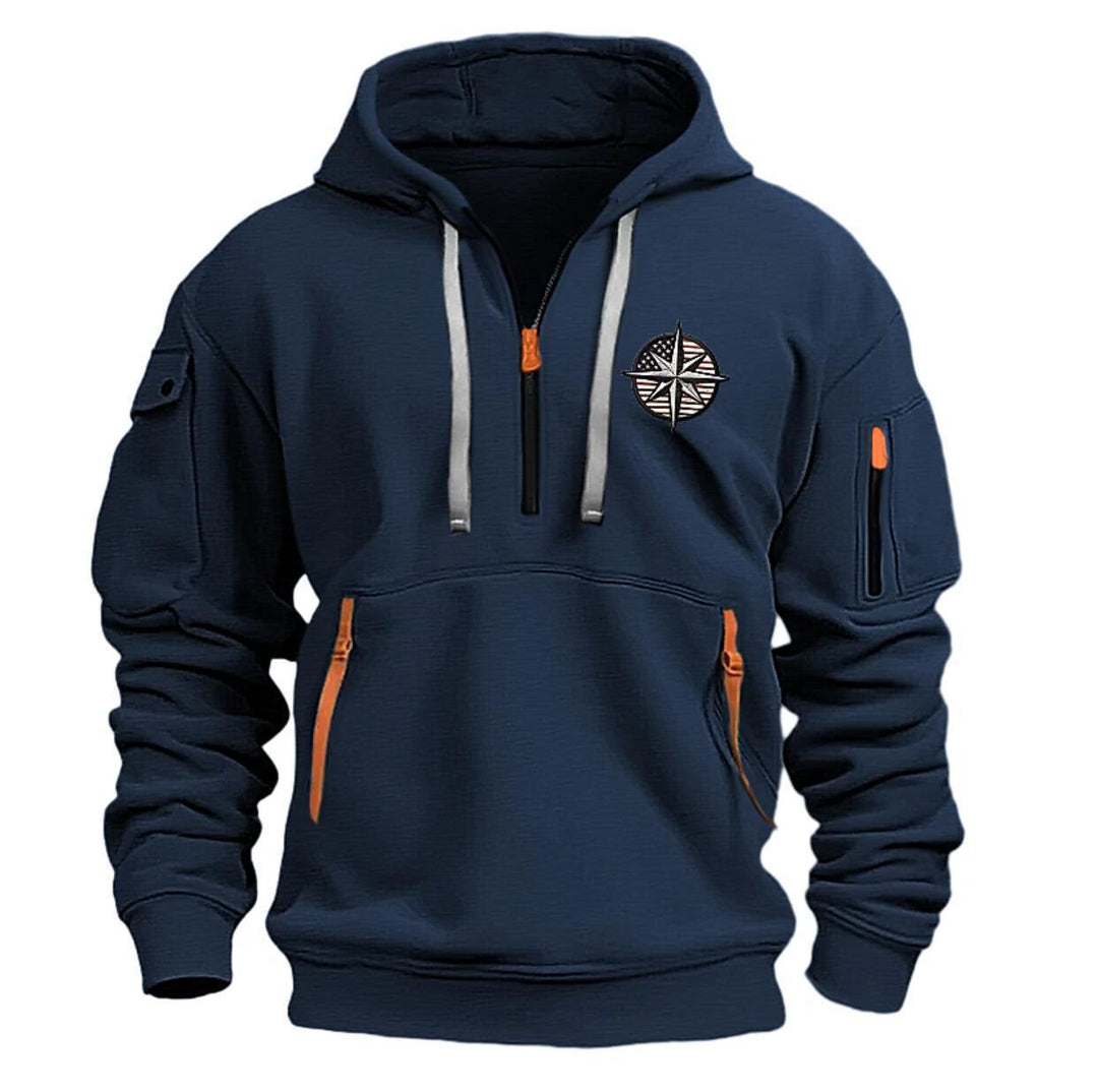 Men's Functional Hoodie with Practical Pockets Lisslune