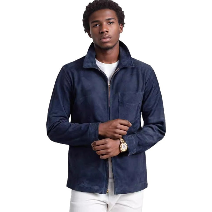 Men's fashionable softshell jacket with fold-up collar Lisslune