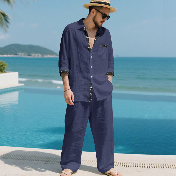 Men's elegant casual blazer with matching pants Lisslune