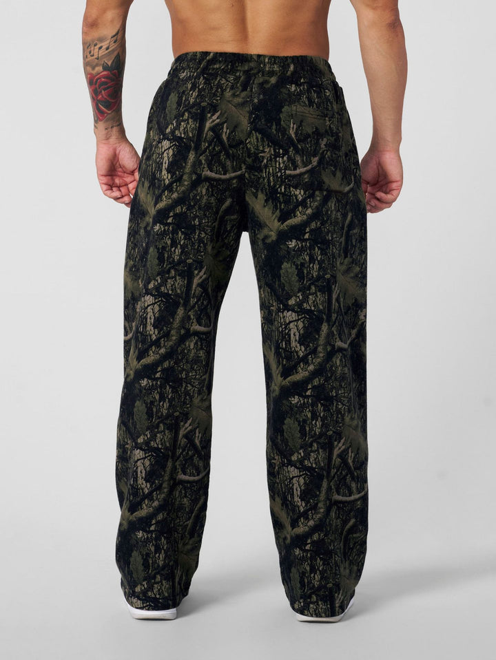 Men's cargo pants in a casual camouflage look with practical elastic waistband Lisslune