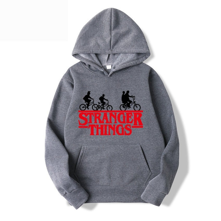 Women's hooded sweatshirt with creative Stranger Things design Lisslune