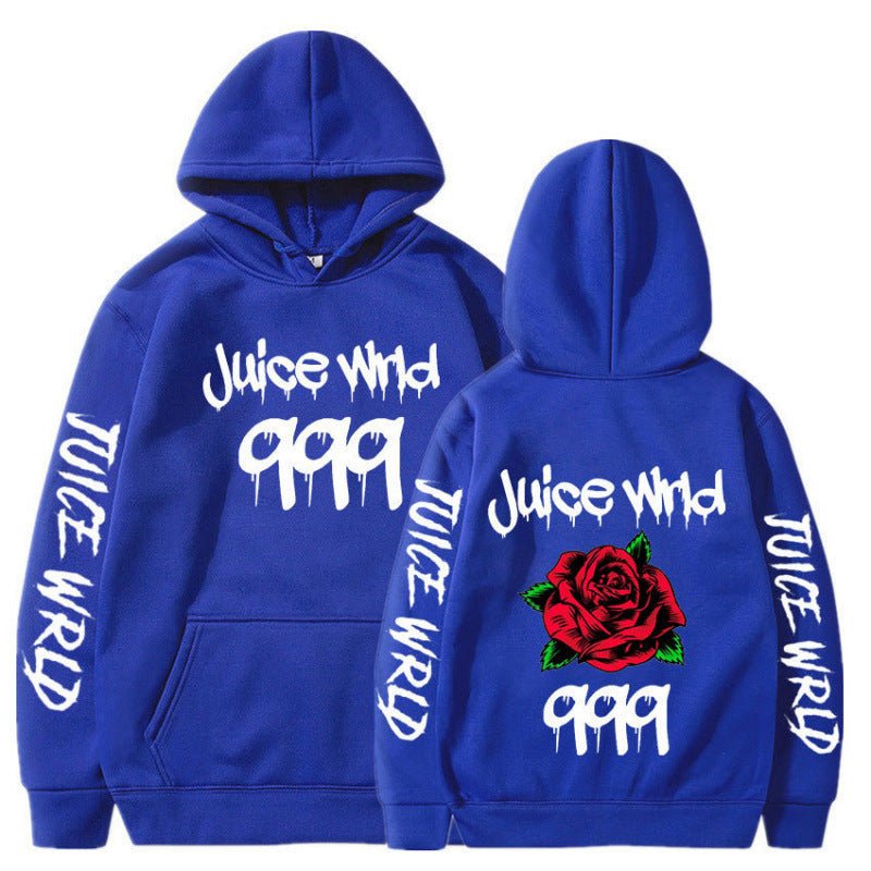 Women’s hoodie with striking graphic design and romantic rose motif Lisslune