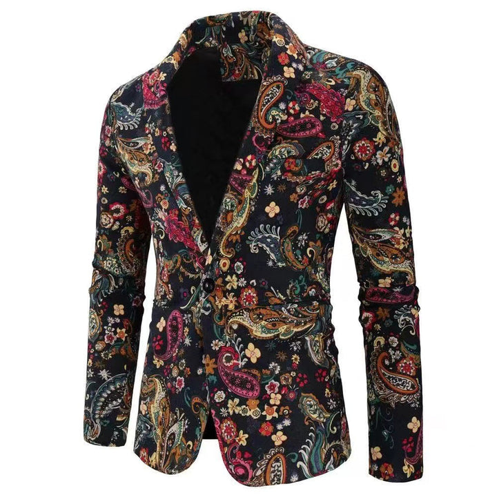 Men's stylish blazers with colorful graphic design Lisslune